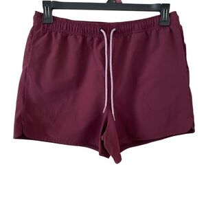 Allbirds Natural Run Short with Aubergine pockets Medium